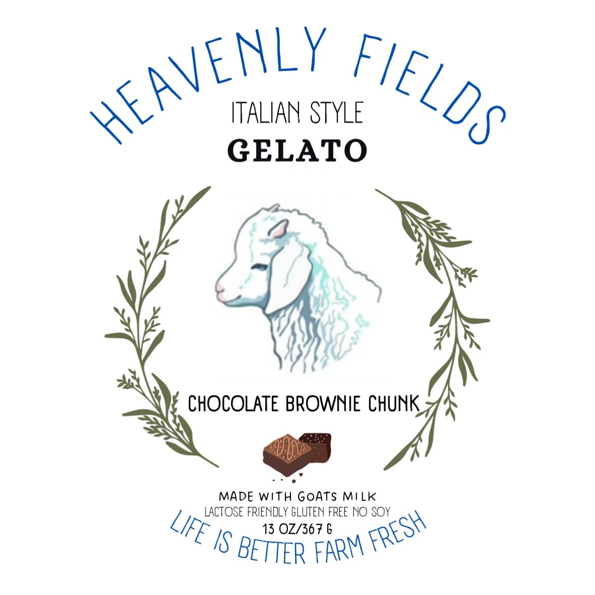 Chocolate Brownie Chunk Gelato